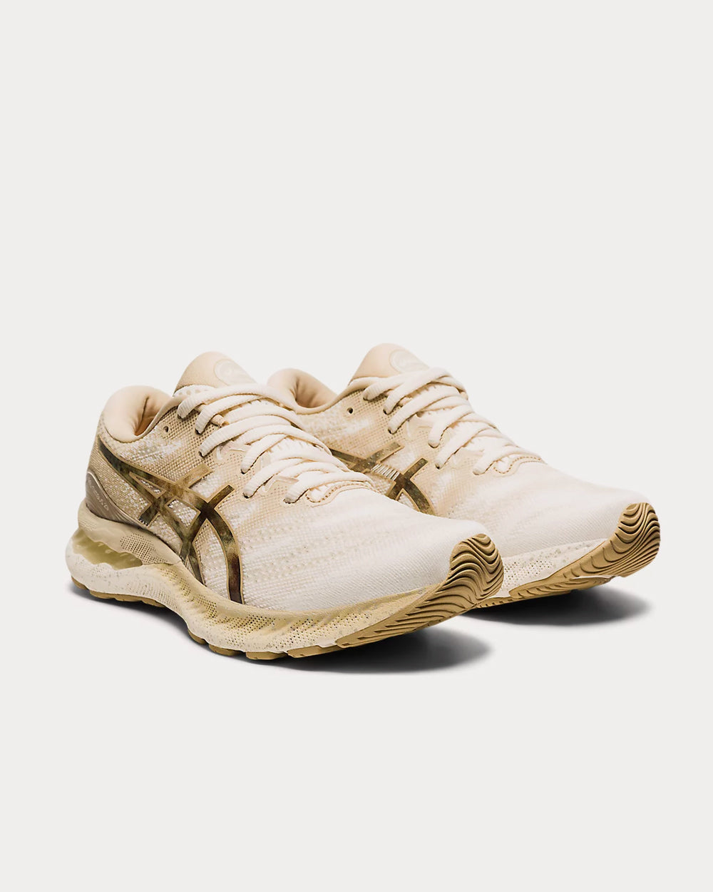 Asics Gel-Nimbus 23 Cream / Putty Running Shoes - 2