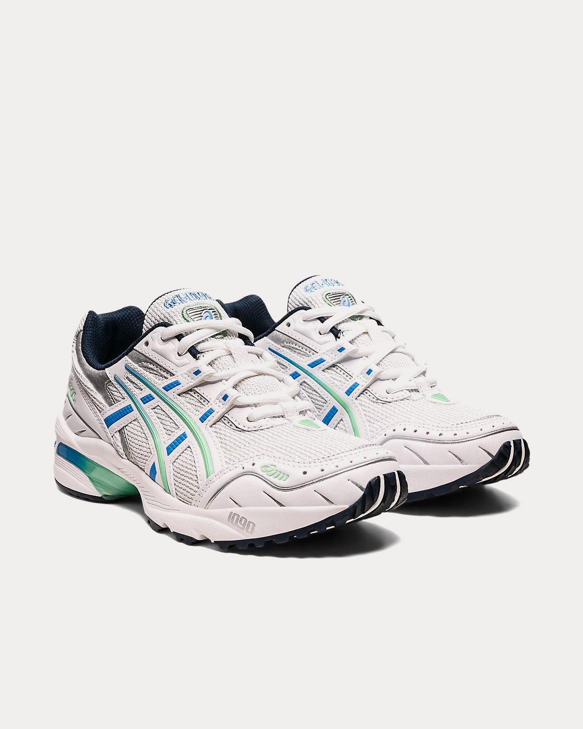 Asics GEL-1090 White / Blue Coast Running Shoes - 3