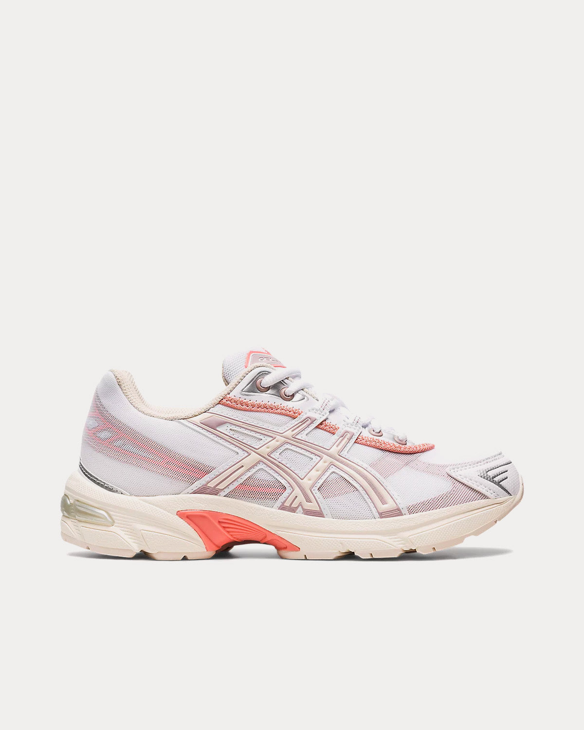 Asics Gel-1130 RE White / Oatmeal / Coral Low Top Sneakers - 1