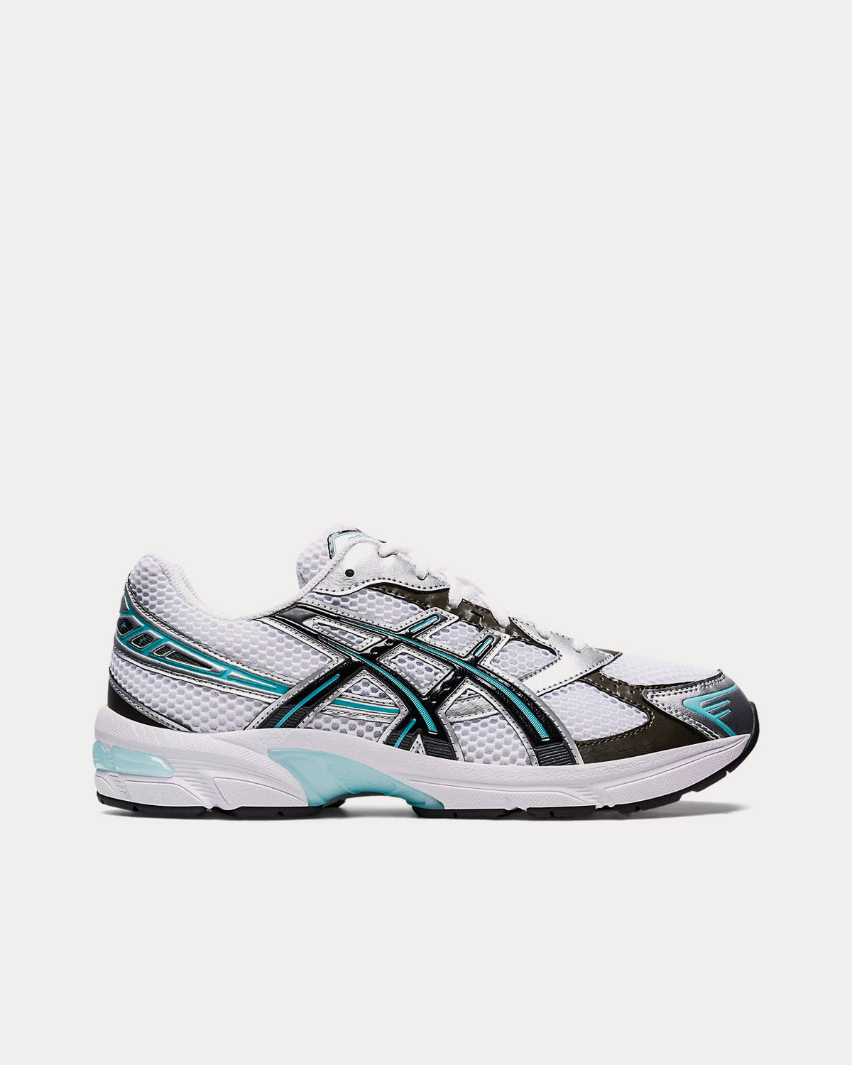 Asics Gel-1130 White / Black / Blue Low Top Sneakers - 1