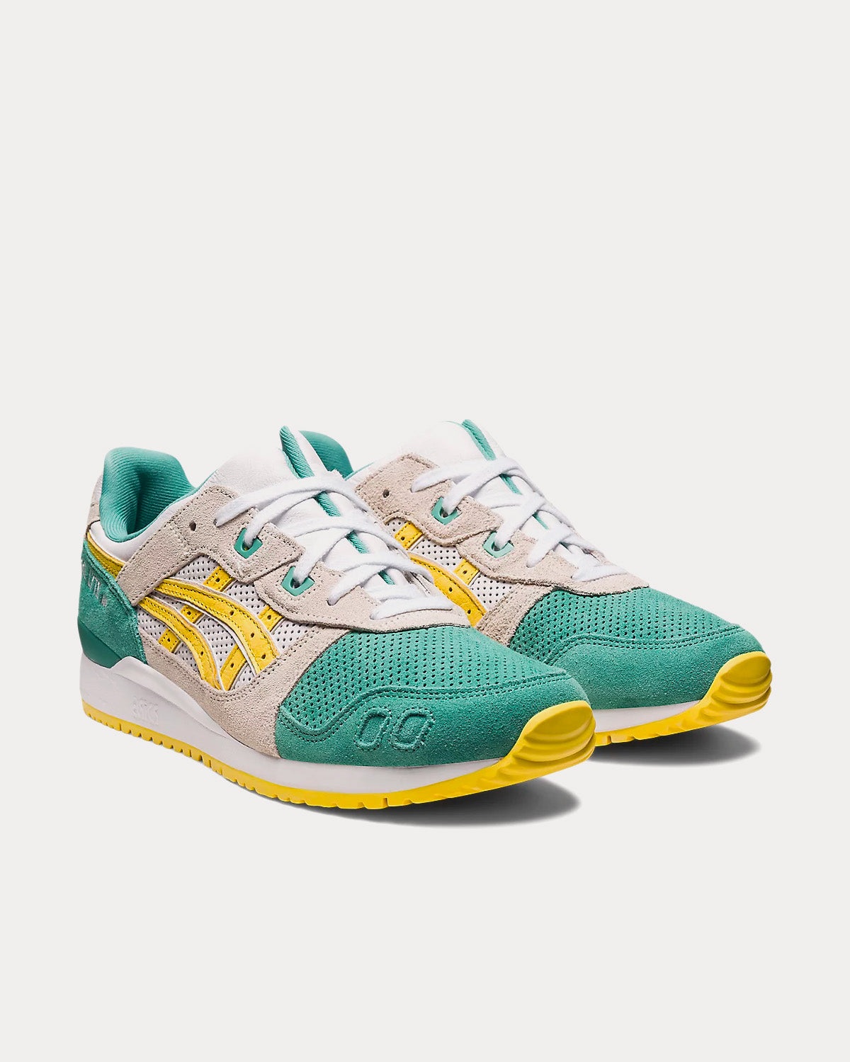 Asics Gel-Lyte III OG Sage / Banana Cream Low Top Sneakers - 3