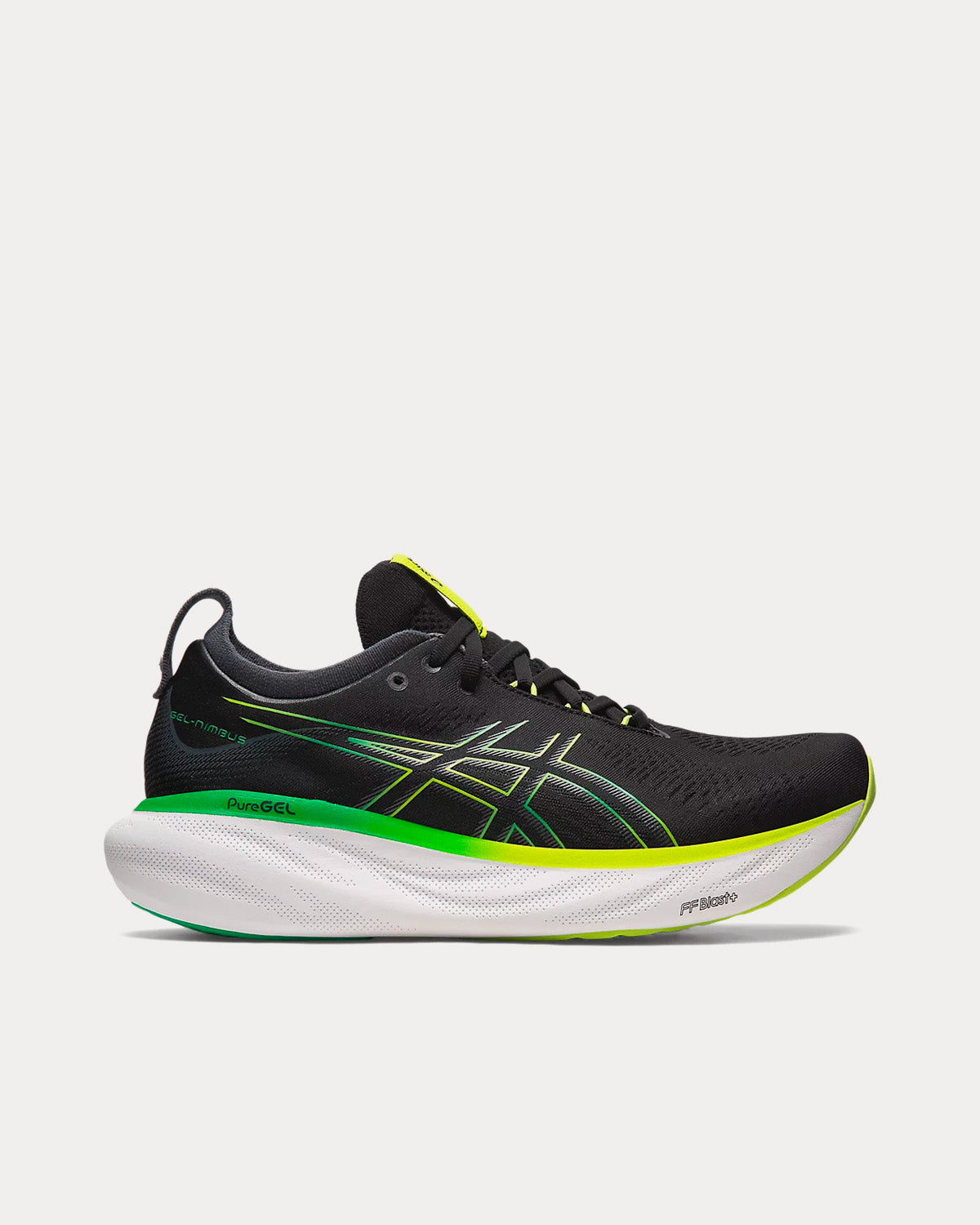 Asics Gel-Nimbus 25 Black / Lime Zest Running Shoes - 1