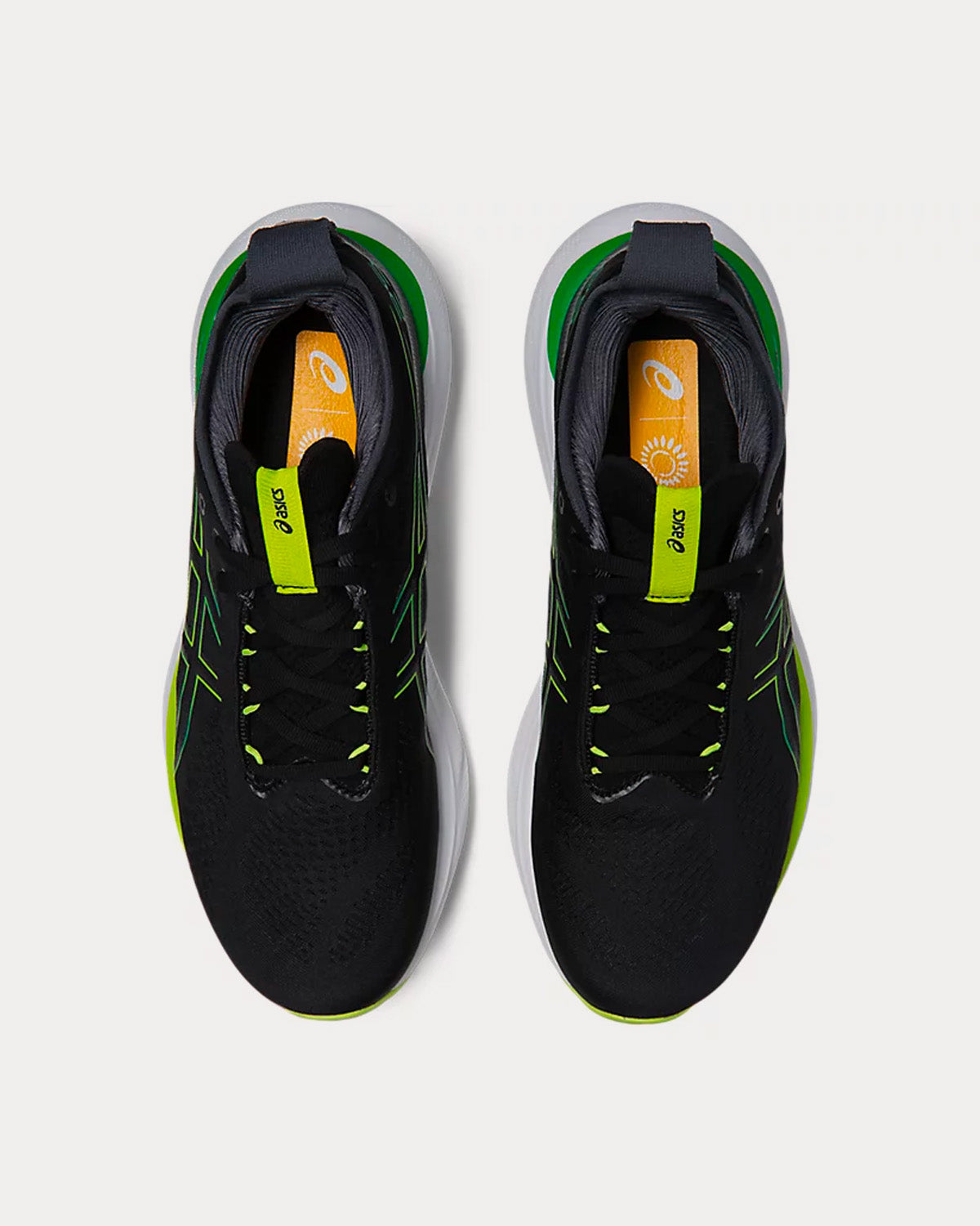 Asics Gel-Nimbus 25 Black / Lime Zest Running Shoes - 2