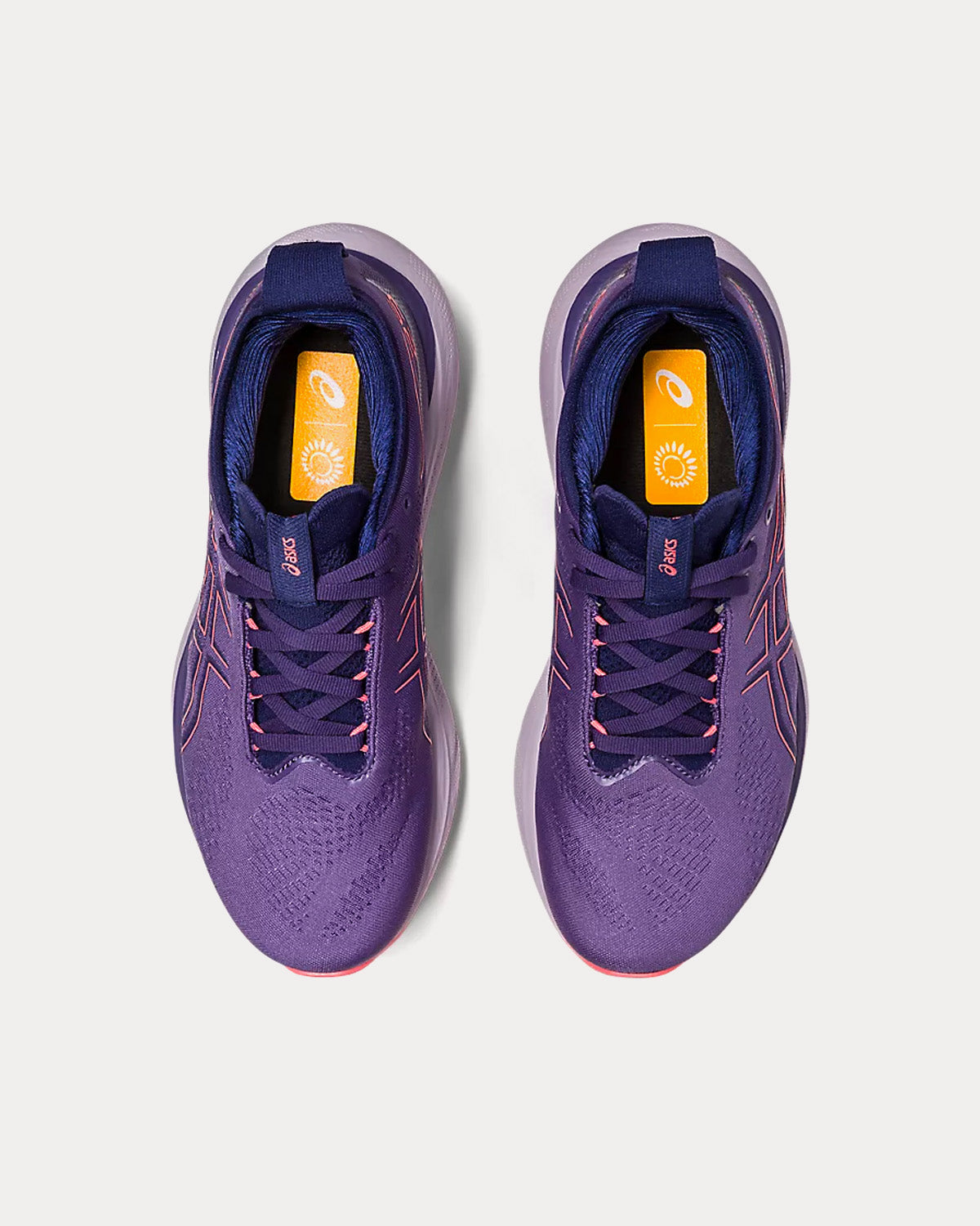 Asics Gel-Nimbus 25 Dusty Purple / Papaya Running Shoes - 2