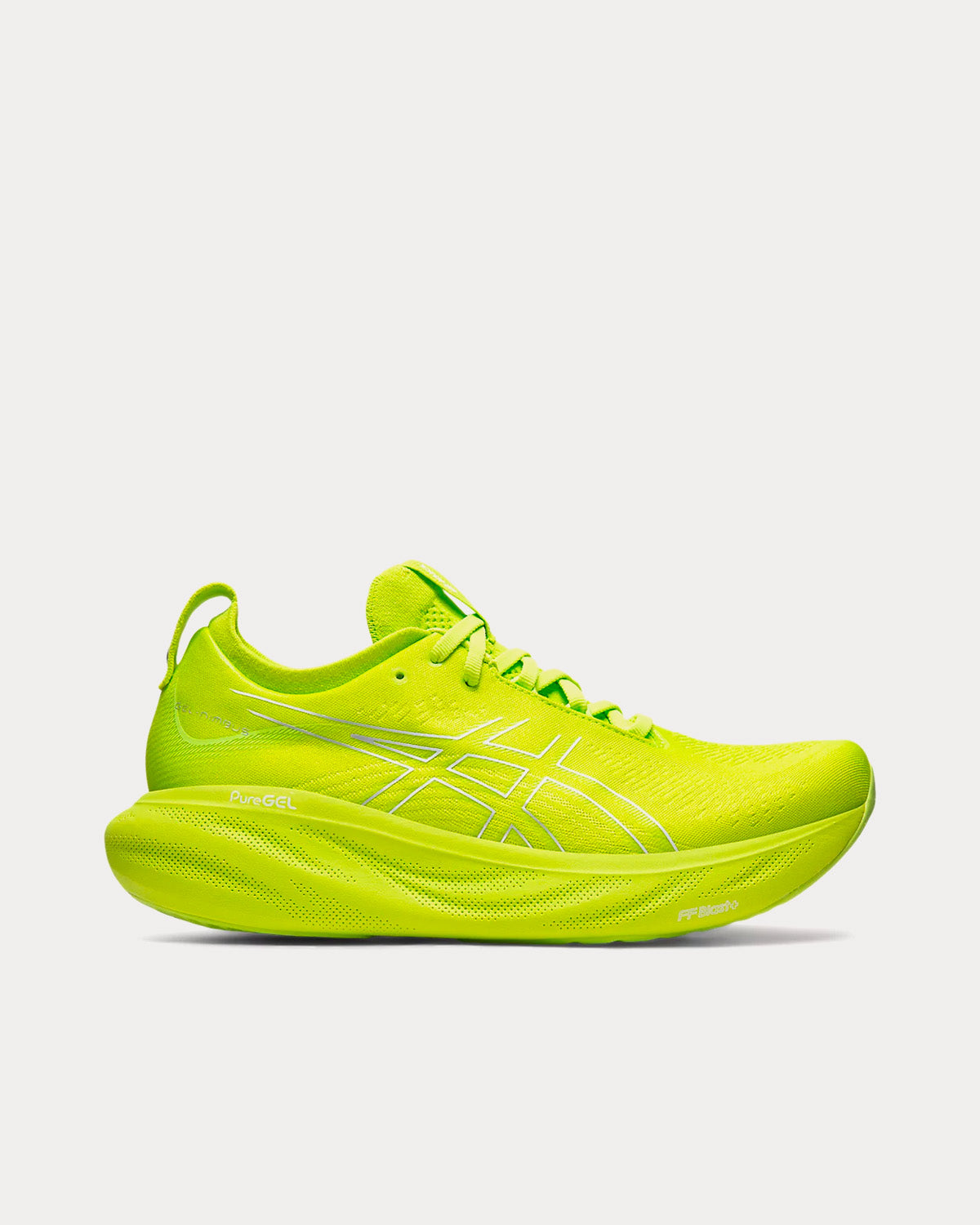 Asics Gel Nimbus 25 Lime Zest White Running Shoes Sneak in Peace