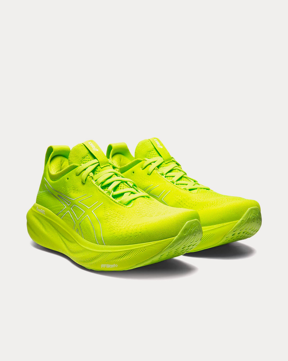Asics Gel-Nimbus 25 Lime Zest / White Running Shoes - Sneak in Peace