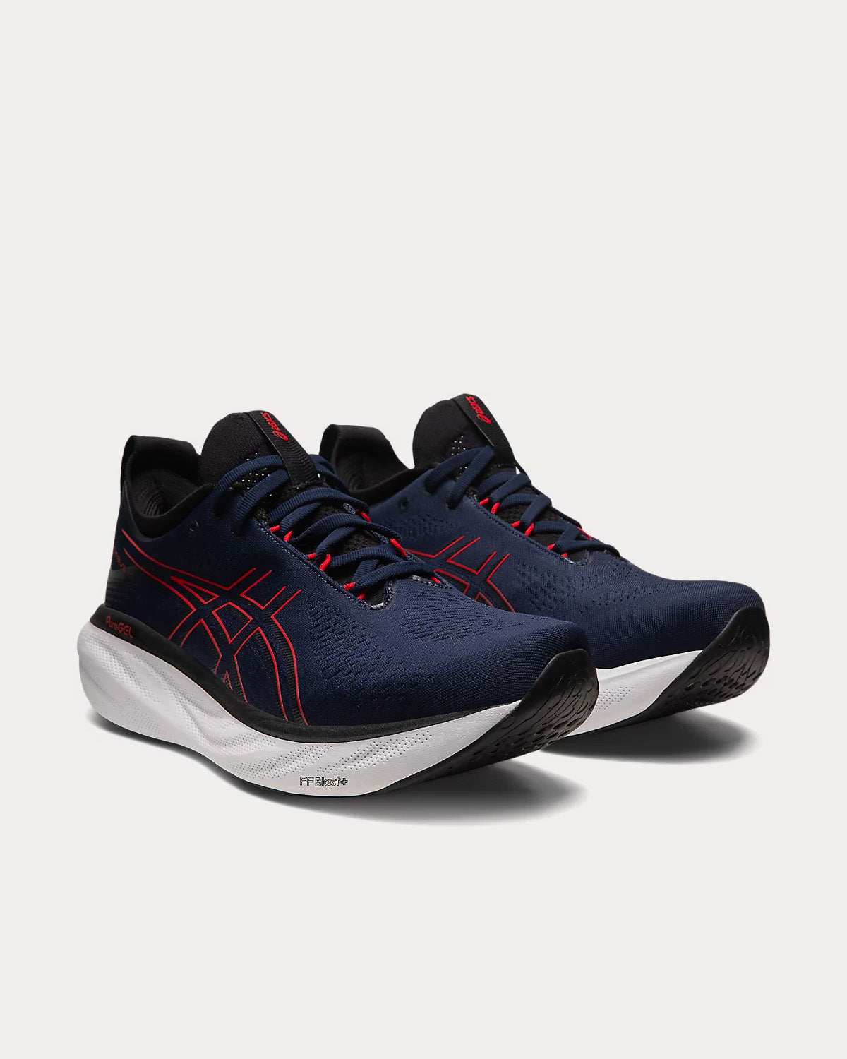 Asics Gel-Nimbus 25 Midnight / Electric Red Running Shoes - 3