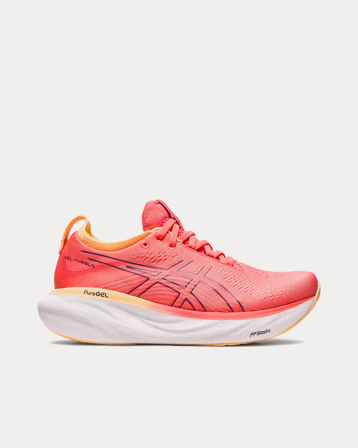 Asics Gel-Nimbus 25 Papaya / Dusty Purple Running Shoes - 1