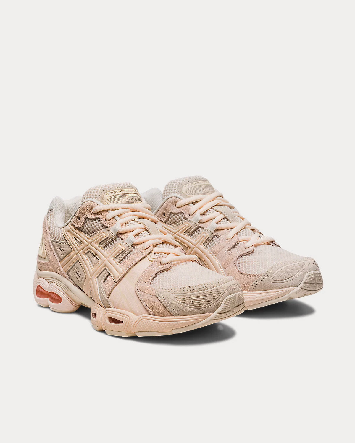 Asics GEL-NIMBUS 9 Oatmeal / White Peach Low Top Sneakers - 3