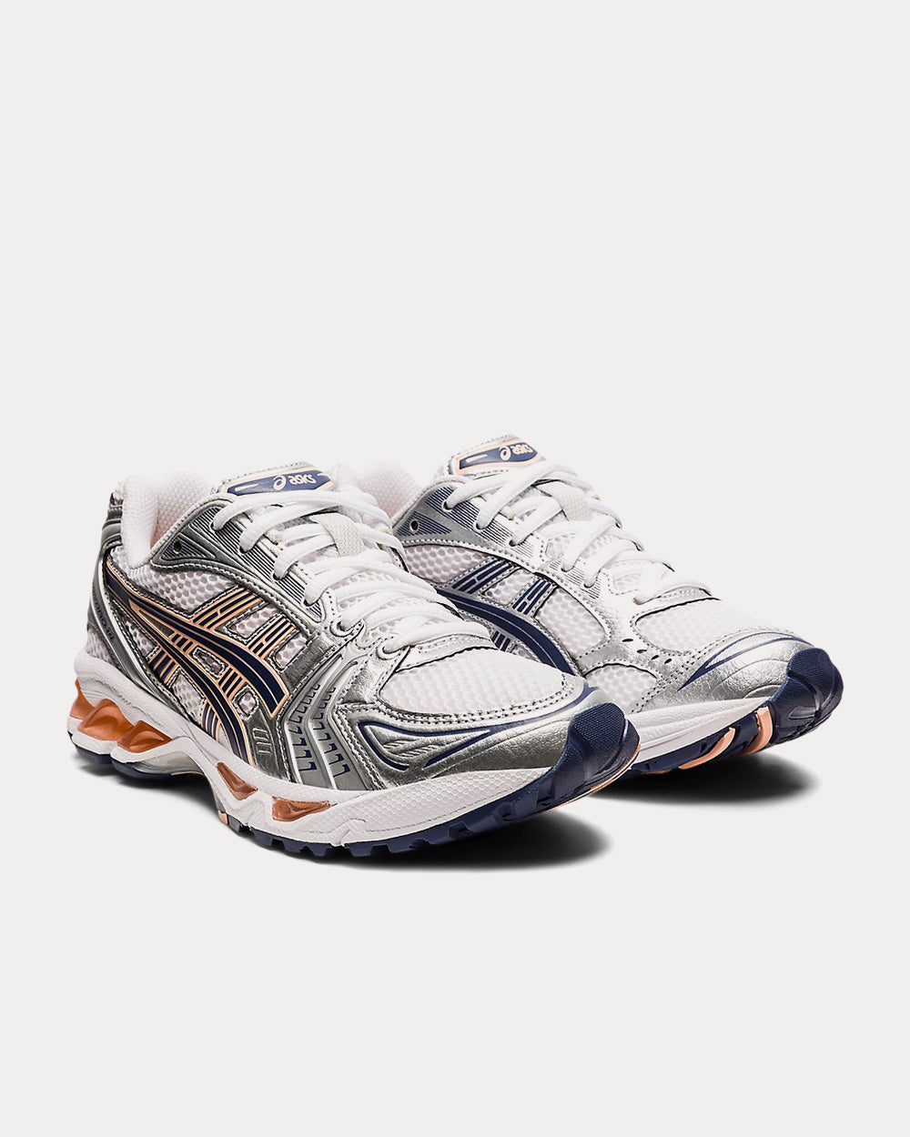 Asics GEL-KAYANO 14 White / Thunder Blue Running Shoes - 3