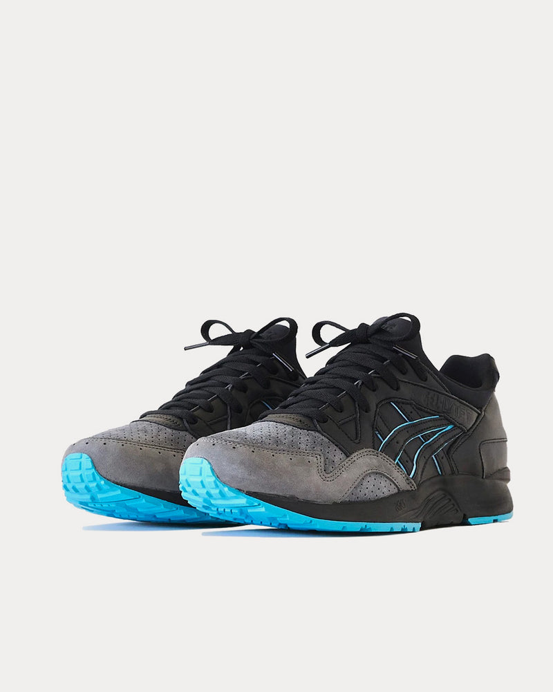 Asics x Kith Gel-Lyte V Leatherback Black Low Top Sneakers - 3