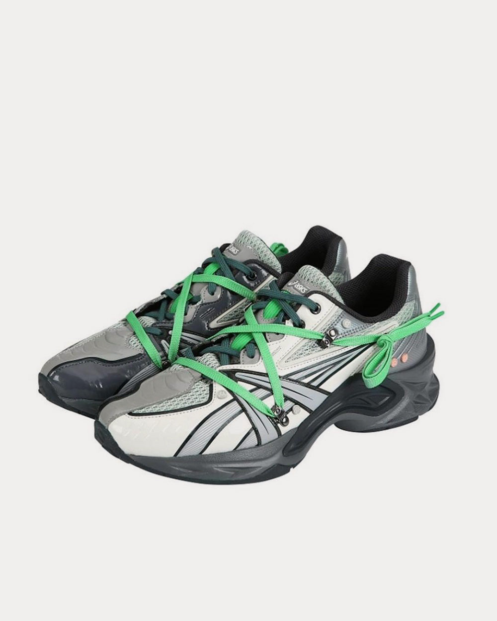 Asics x Andersson Bell Protoblast Smoke Grey / Sea Grass Running Shoes - 2