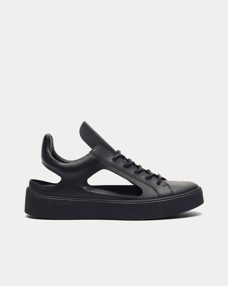 At.Kollektive Kostas Murkudis Cut Out Black Low Top Sneakers - 1