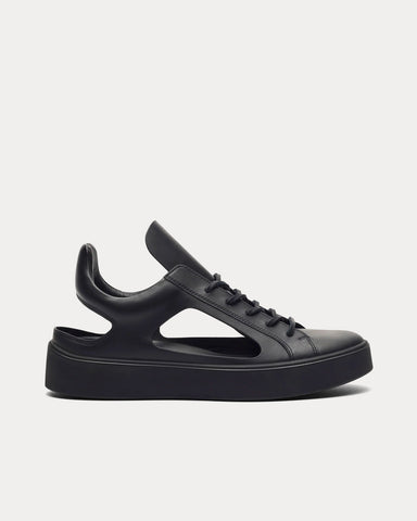 At.Kollektive Kostas Murkudis Cut Out Black Low Top Sneakers