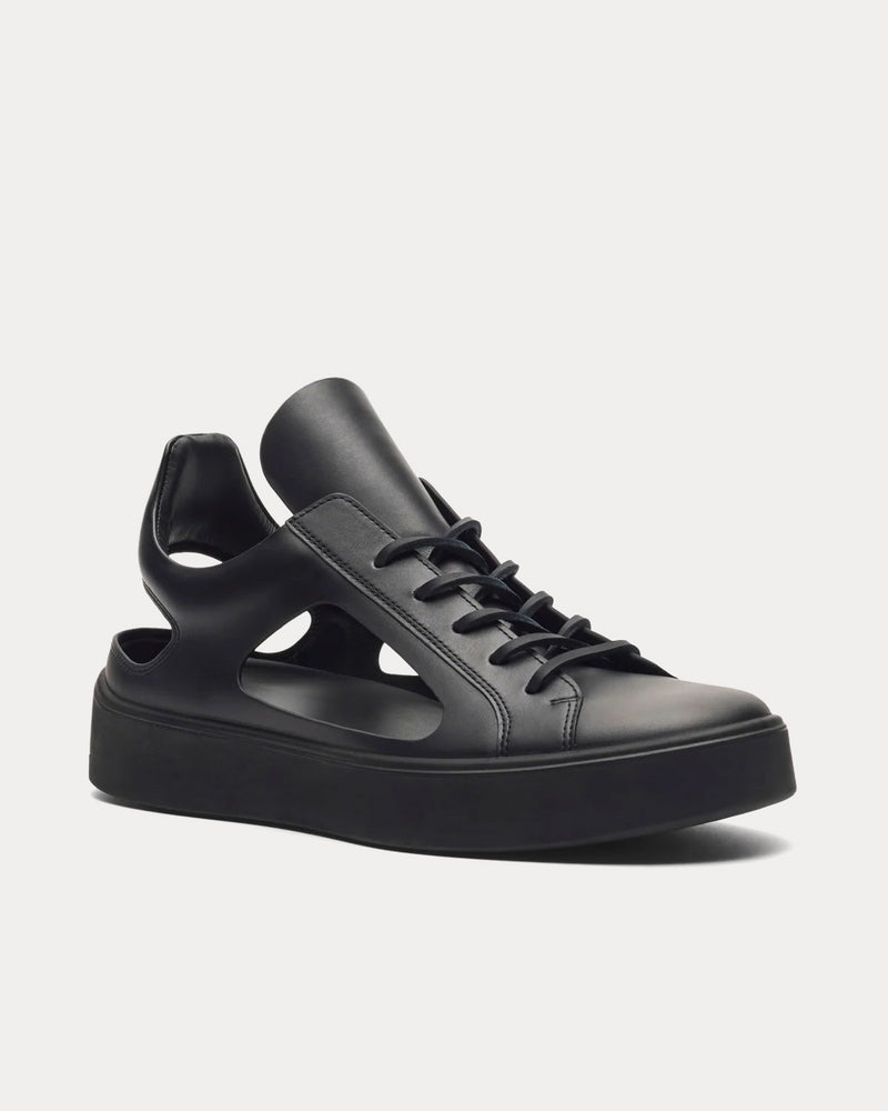 At.Kollektive Kostas Murkudis Cut Out Black Low Top Sneakers - 2