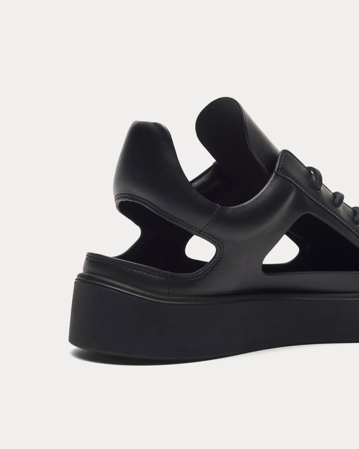 At.Kollektive Kostas Murkudis Cut Out Black Low Top Sneakers - 4