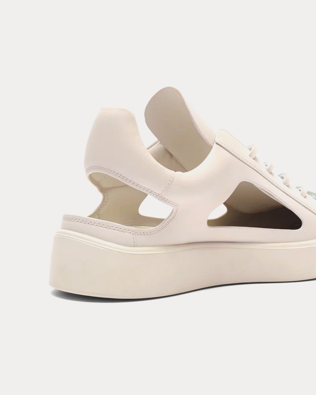 At.Kollektive Kostas Murkudis Cut Out White Low Top Sneakers - 4