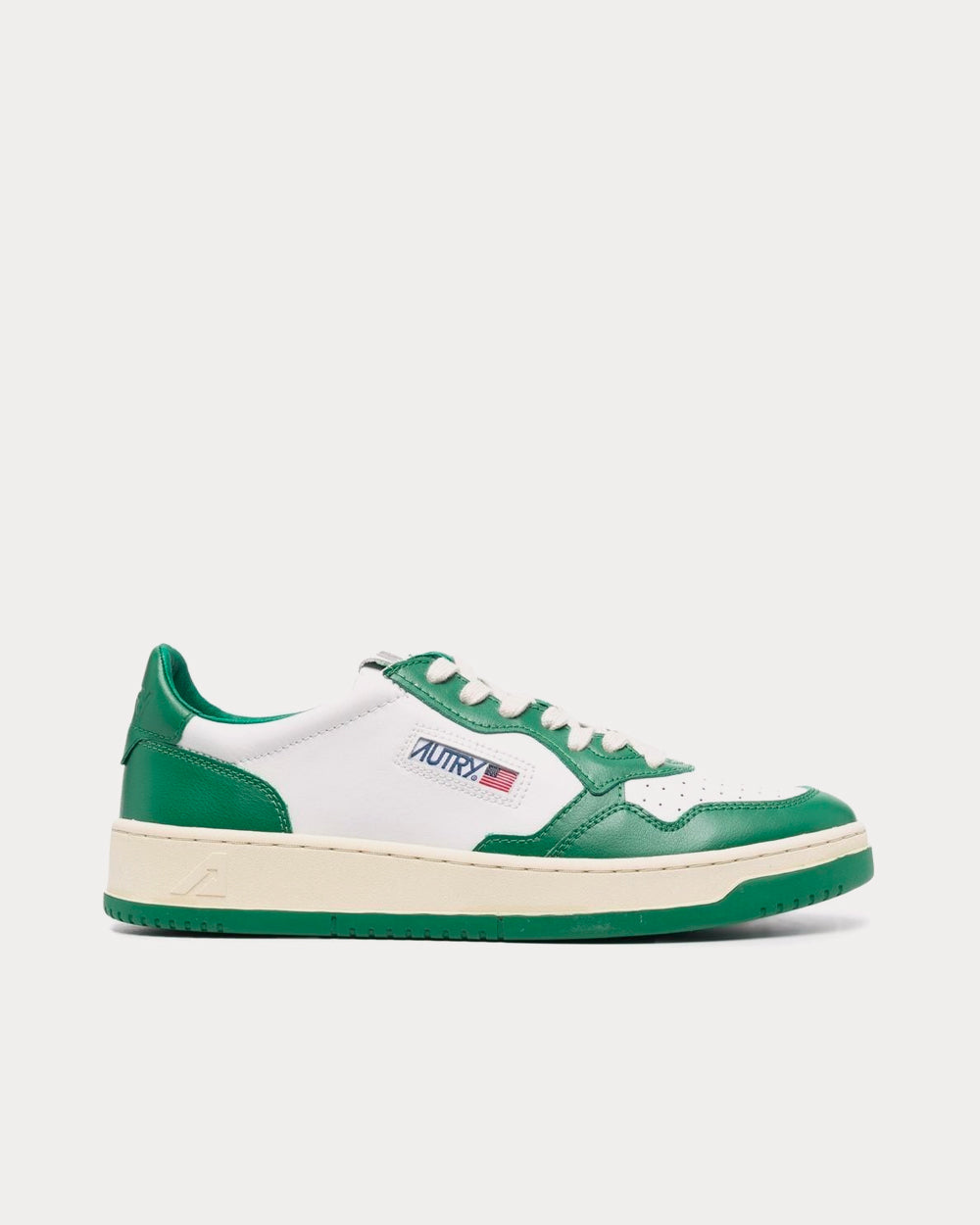 Autry Two-Tone Forest Green Low Top Sneakers - 1