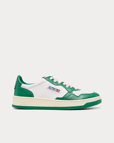 Autry Two-Tone Forest Green Low Top Sneakers