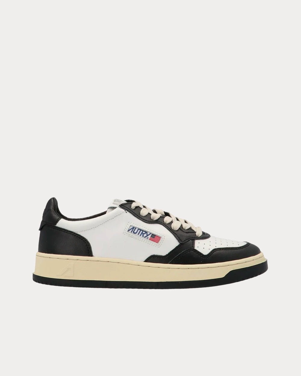 Autry Two-Tone White / Black Low Top Sneakers - 1