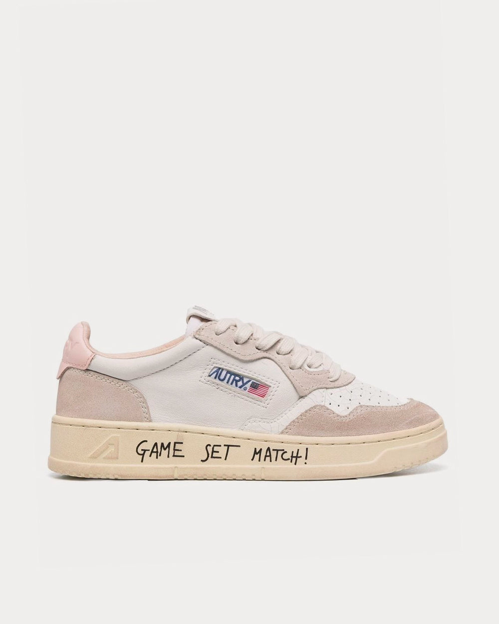 Autry Game Set Match! Cream / White Low Top Sneakers - 1