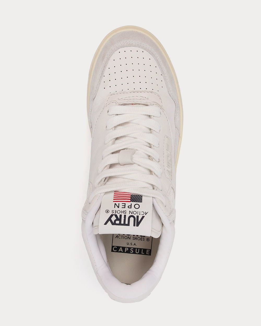 Autry Logo-patch White High Top Sneakers - 4