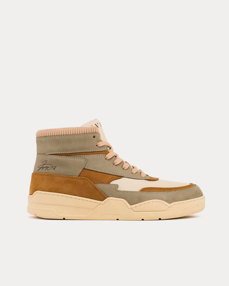 Avery Projects Ambition Grey / Brown High Top Sneakers - 1