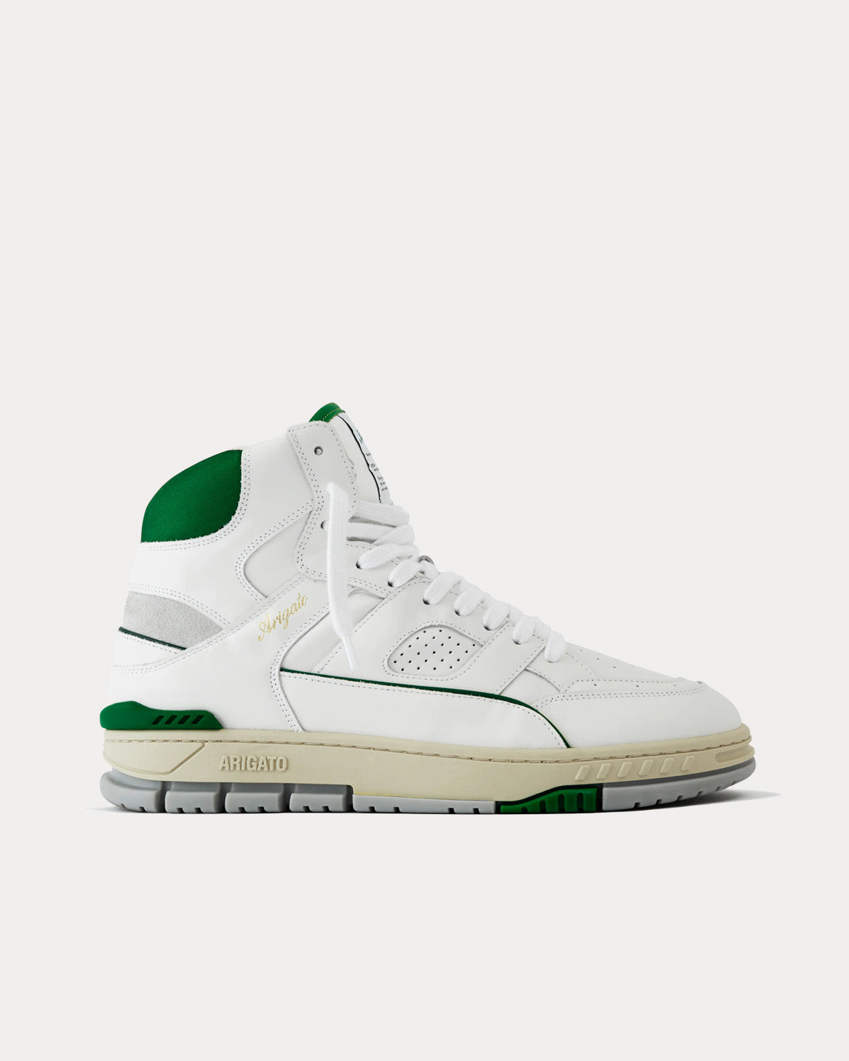 Axel Arigato Area Hi White / Green High Top Sneakers - 1