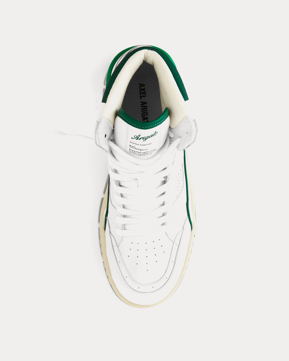 Axel Arigato Area Hi White / Green High Top Sneakers - 2