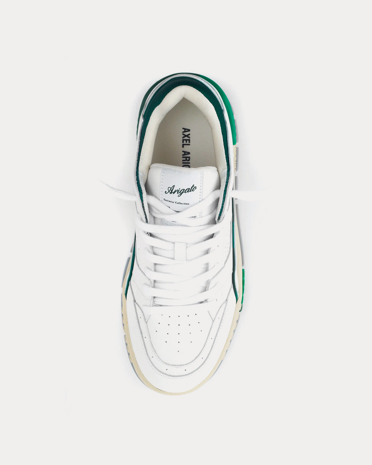 Axel Arigato Area Lo White / Kale Green Low Top Sneakers - 2