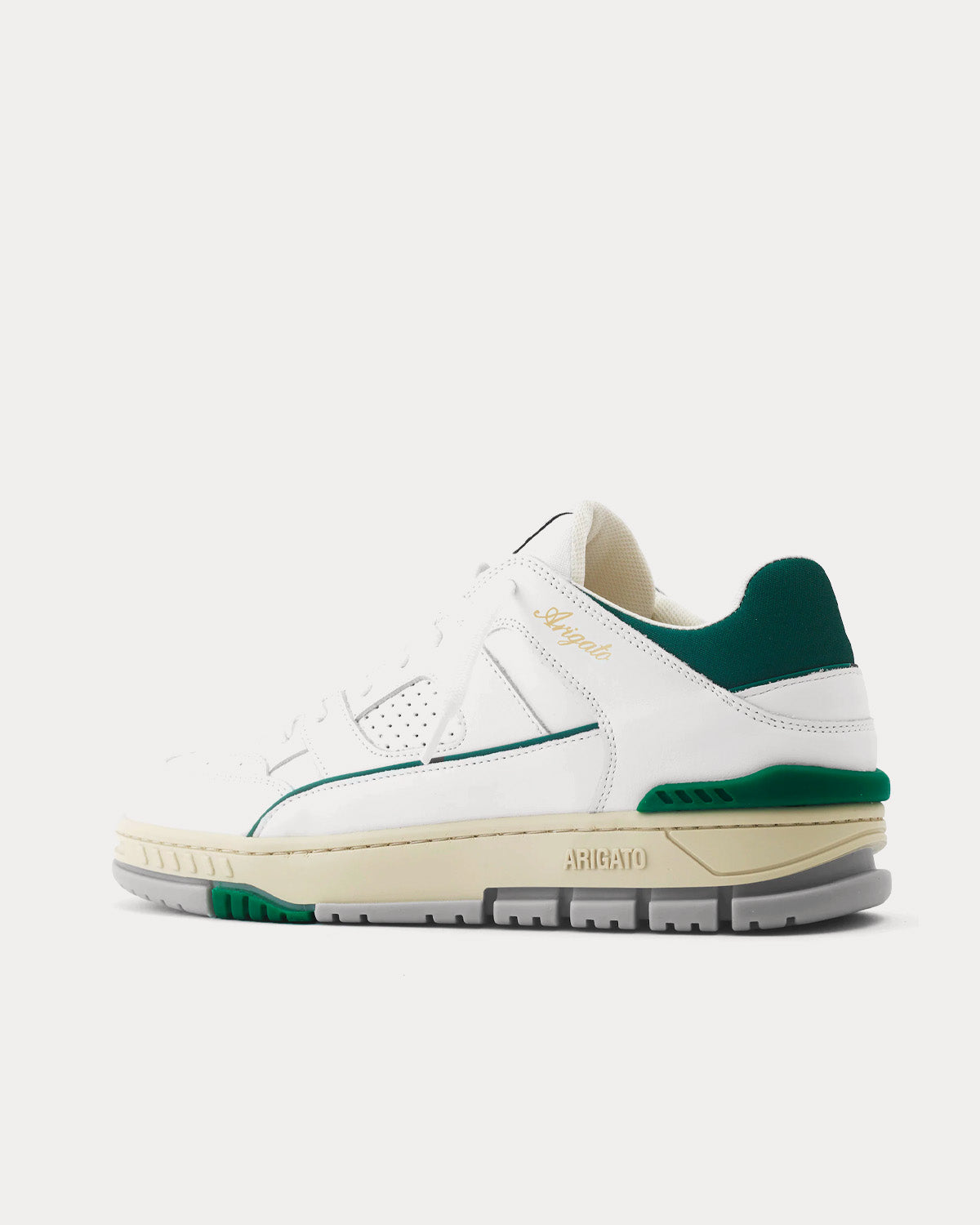 Axel Arigato Area Lo White / Kale Green Low Top Sneakers - 3