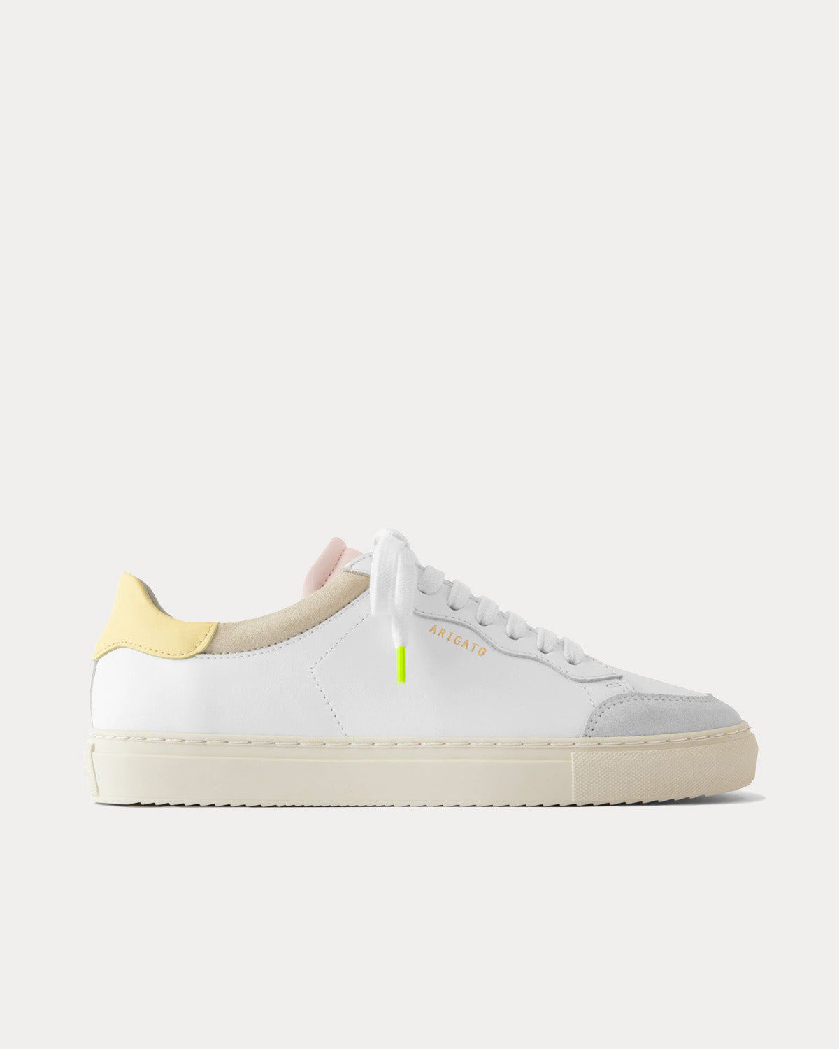 Axel Arigato Clean 180 White Yellow Low Top Sneakers Sneak in