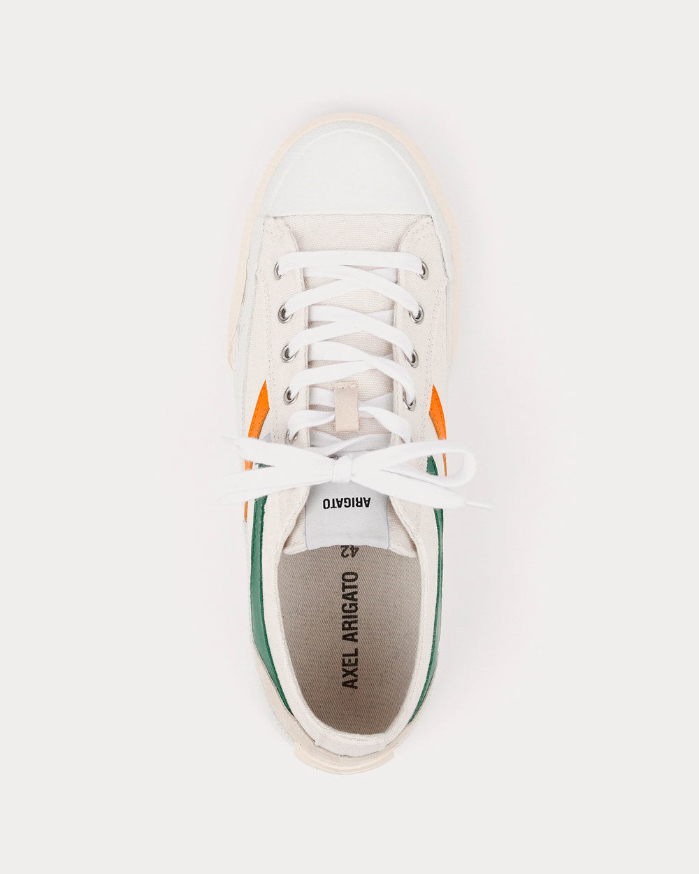 Axel Arigato Midnight Low Stripe White / Green / Orange Low Top Sneakers - 2