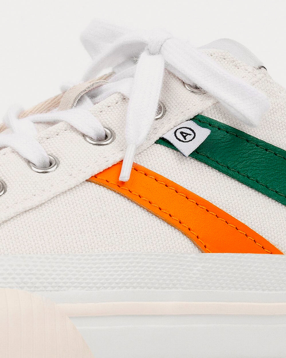 Axel Arigato Midnight Low Stripe White / Green / Orange Low Top Sneakers - 4