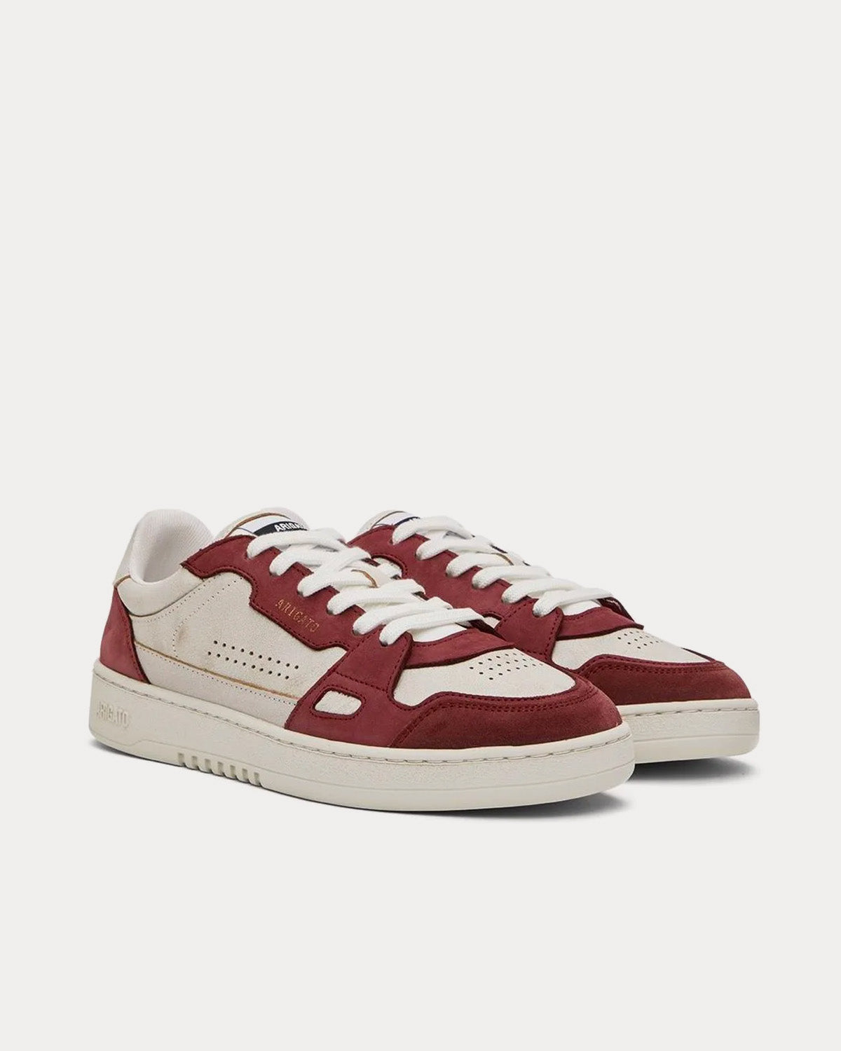 Axel Arigato Dice Lo Off-White / Burgundy Low Top Sneakers - 2