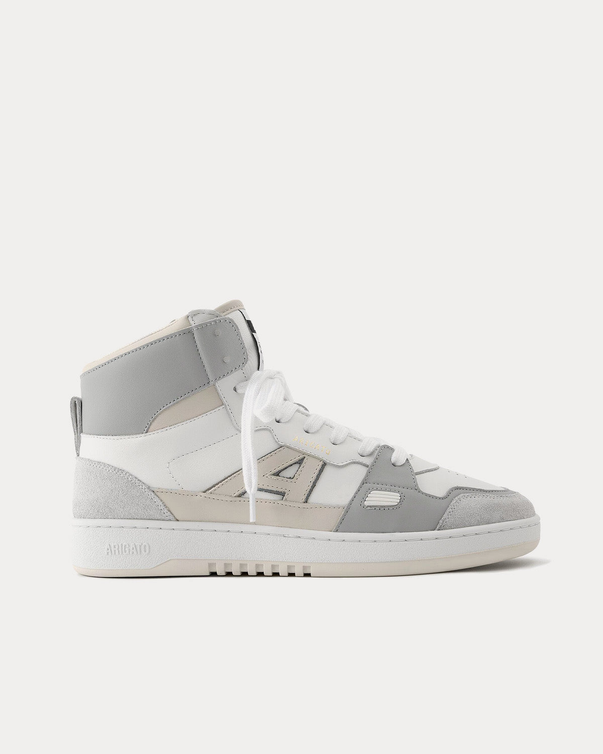 Axel Arigato A Dice Hi White Beige Grey High Top Sneakers