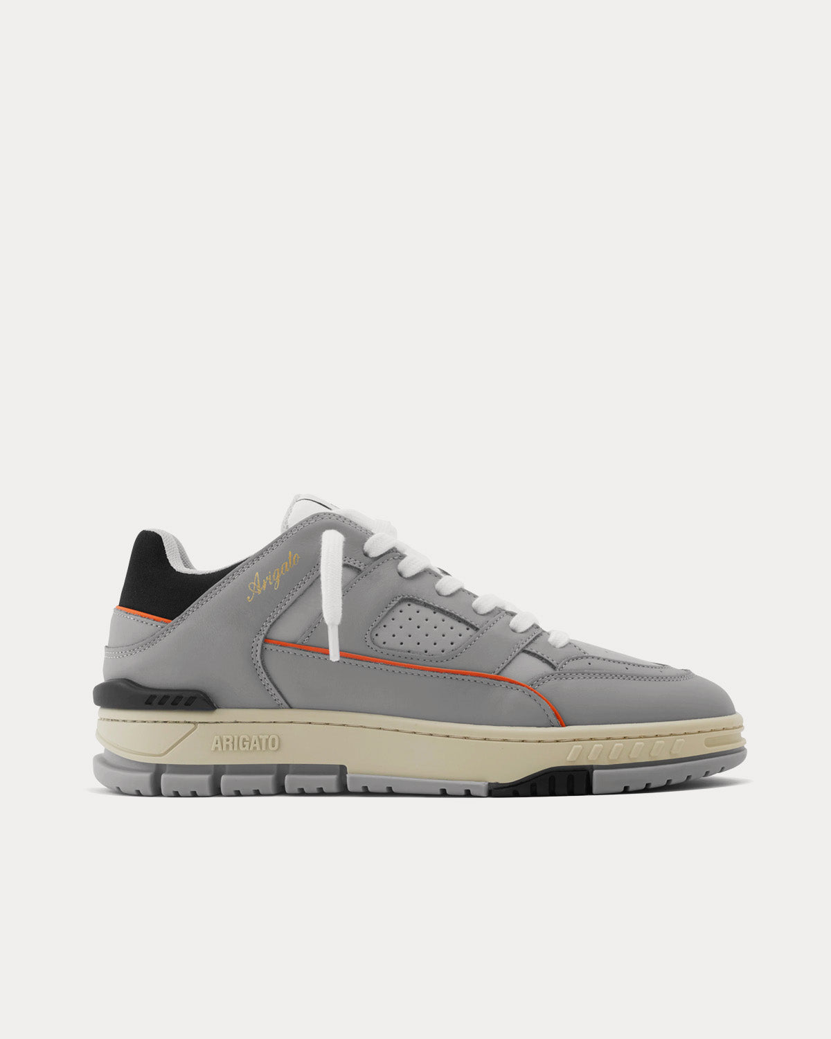 Axel Arigato Area Lo Grey / Orange Low Top Sneakers - 1