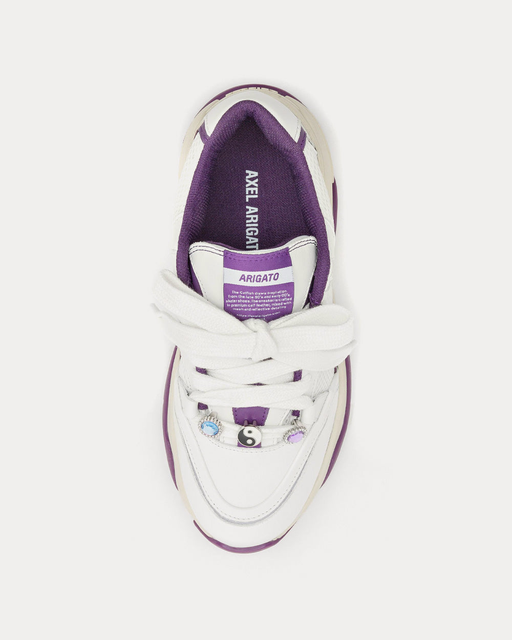 Axel Arigato Catfish Lo White / Purple Low Top Sneakers - 2