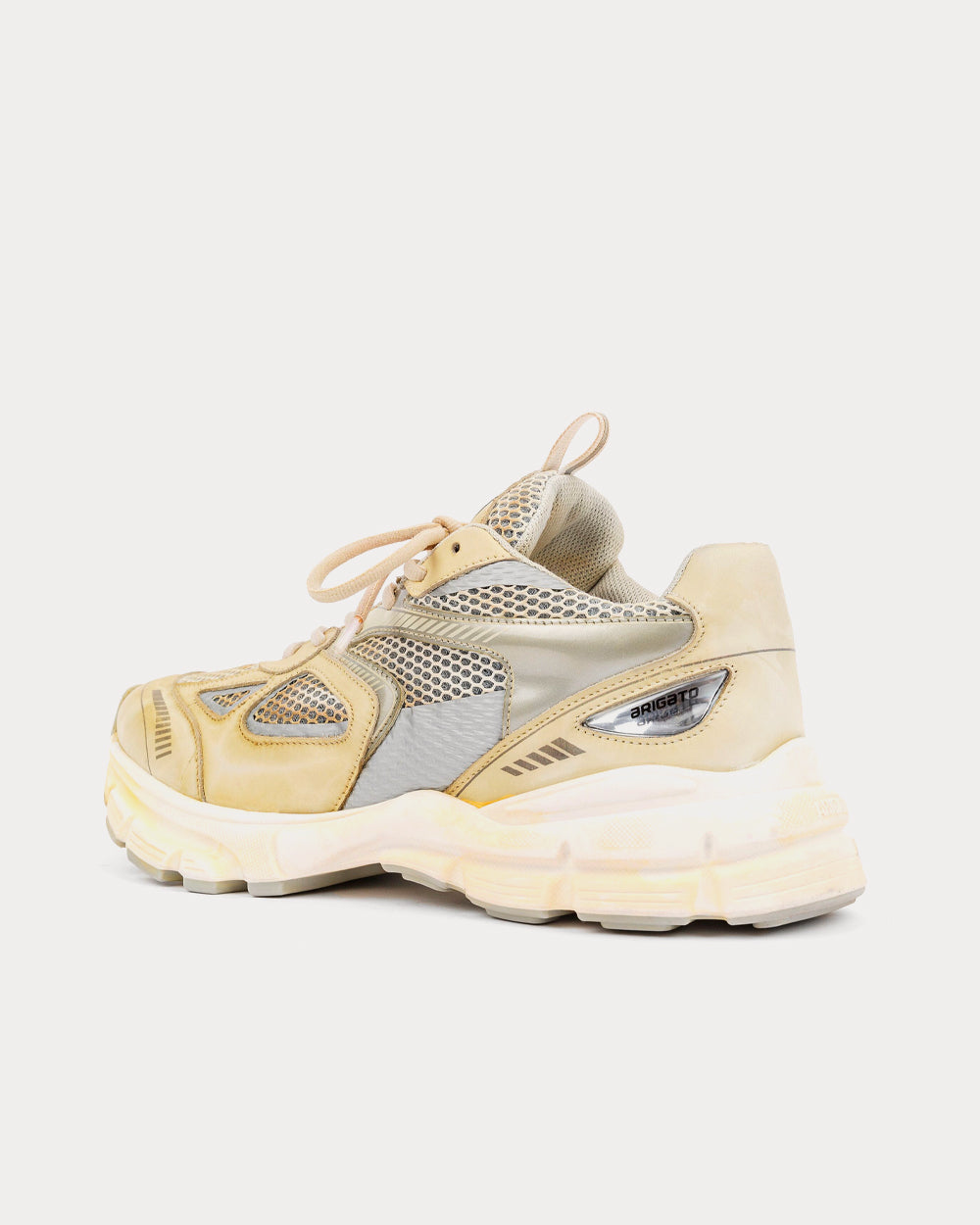 Axel Arigato Marathon Dip-Dye Pale Yellow Low Top Sneakers - 3