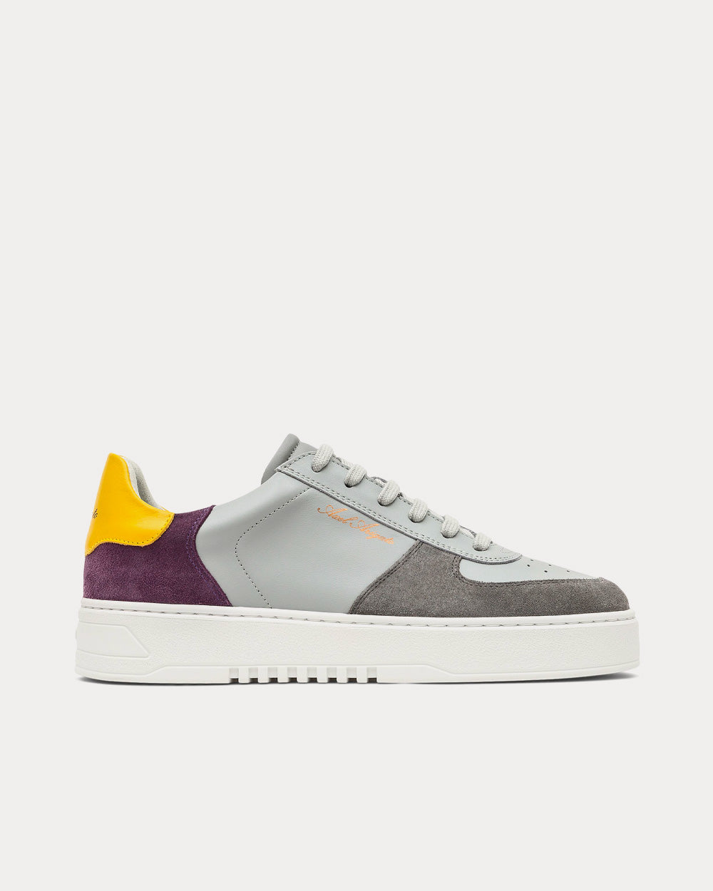 Axel Arigato Orbit Grey / Purple Low Top Sneakers - 1