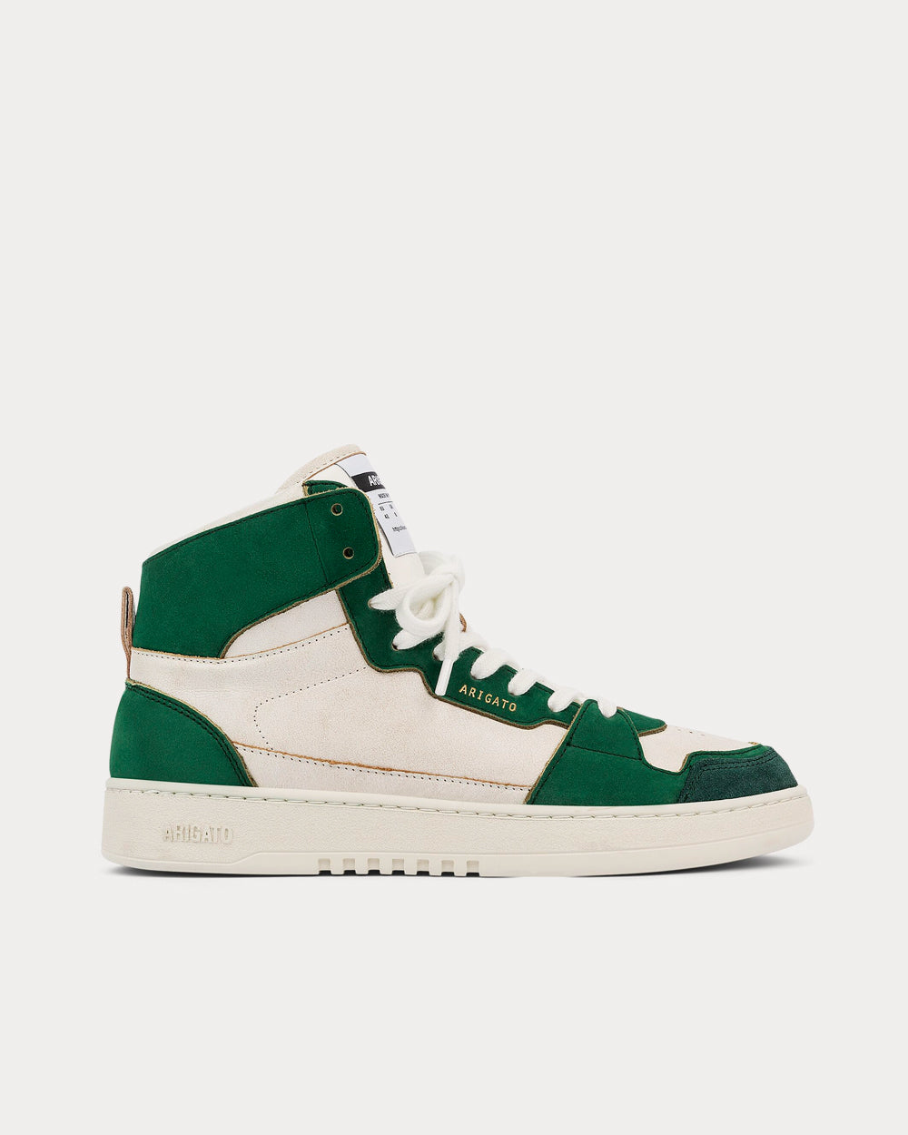 Axel Arigato Dice Hi White Kale Green High Top Sneakers Sneak