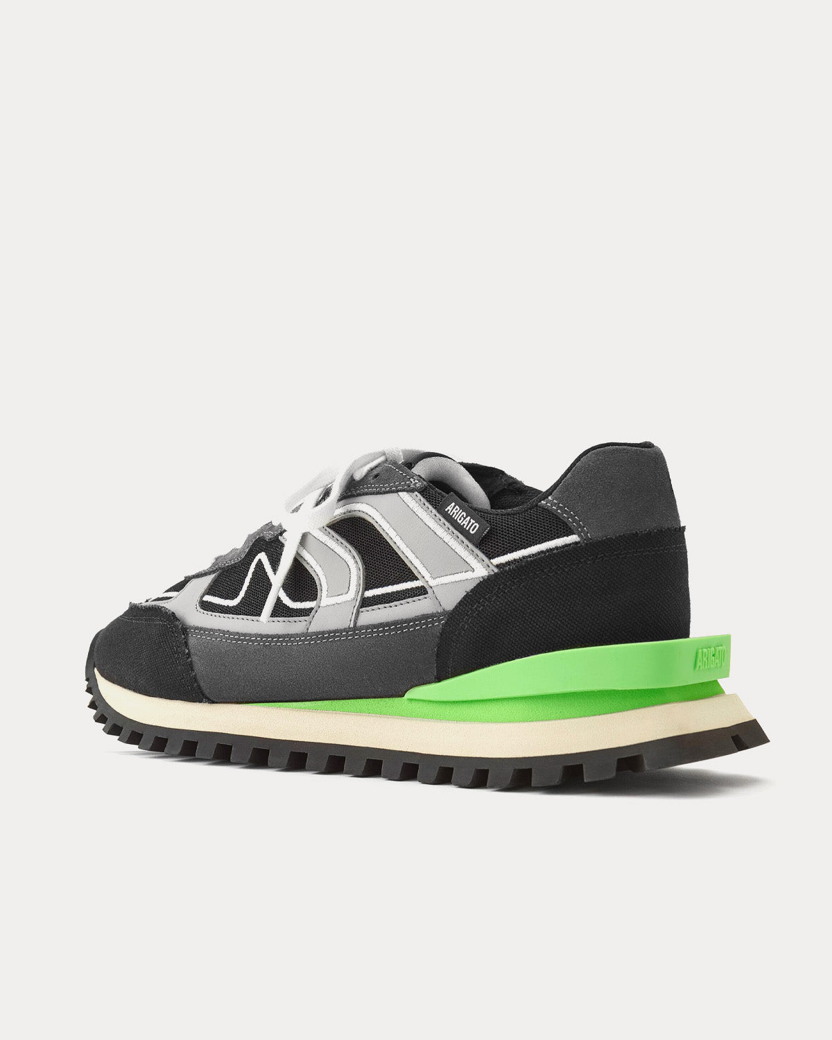 Axel Arigato Sonar Grey / Green Low Top Sneakers - 3