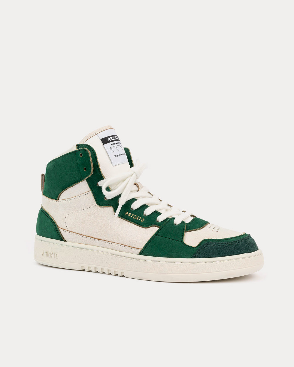 Axel Arigato Dice Hi White / Kale Green High Top Sneakers - 3