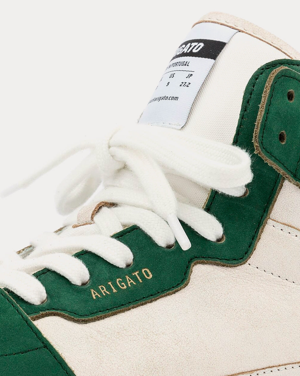 Axel Arigato Dice Hi White / Kale Green High Top Sneakers - 5