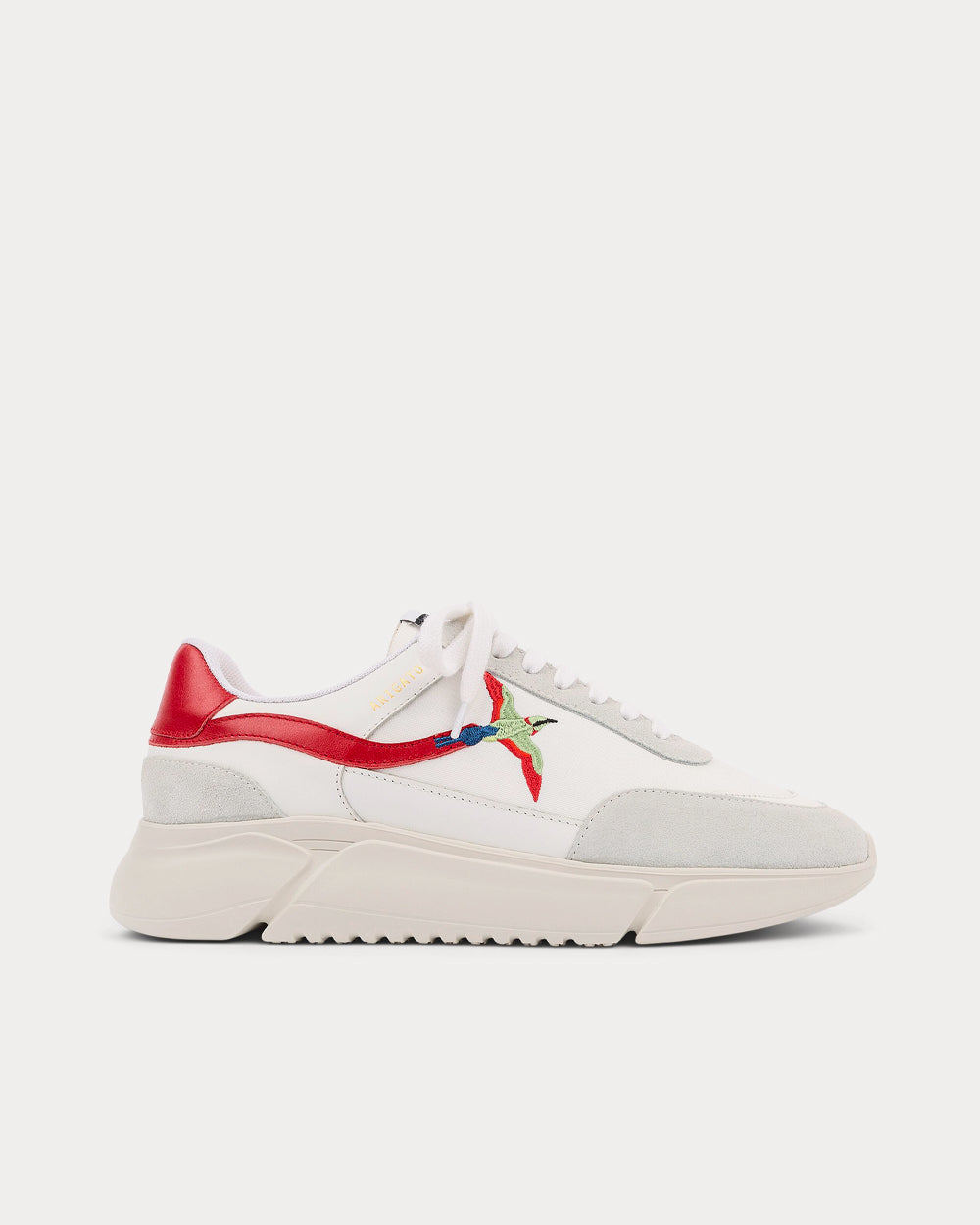 Axel Arigato Genesis Stripe Bee Bird White Red Low Top Sneakers