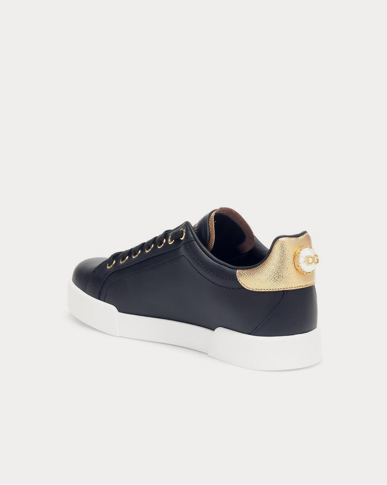 Dolce & Gabbana Portofino leather Nero Low Top Sneakers - 3