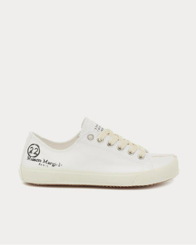 Maison Margiela Tabi logo canvas White Low Top Sneakers