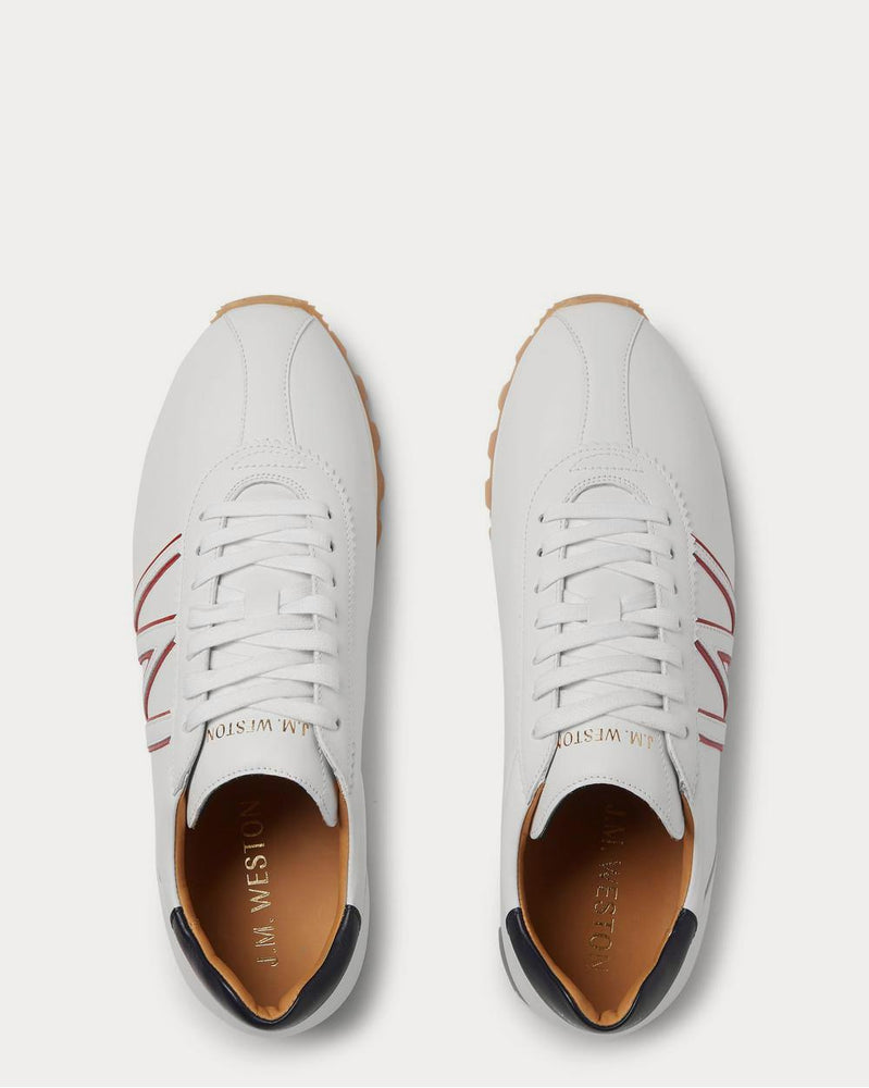 J.M. Weston On My Way Leather  White low top sneakers - 6