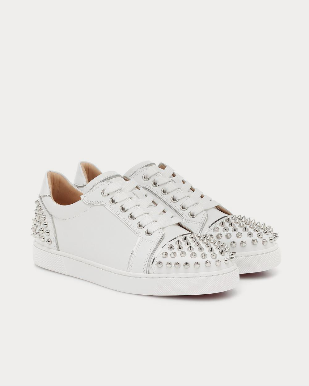 Christian Louboutin Vieira 2 leather White Low Top Sneakers - 2