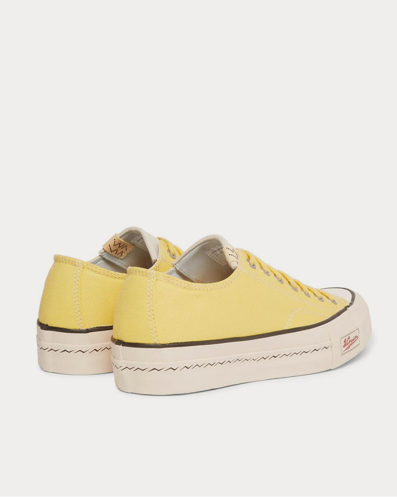 Visvim Skagway Leather-Trimmed Canvas  Yellow low top sneakers - 4